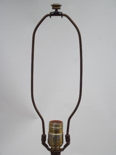 Stiffel brass lamp, antique brass torch table lamp, vintage Stiffel