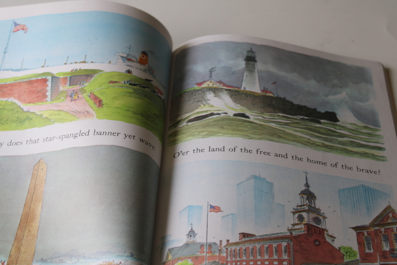 The Star Spangled Banner Peter Spier illustrations, vintage softcover Reading Rainbow book