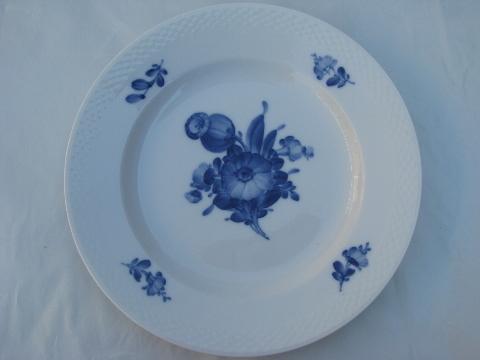 Tranquebar blue and white flower Royal Copenhagen china plates and dish