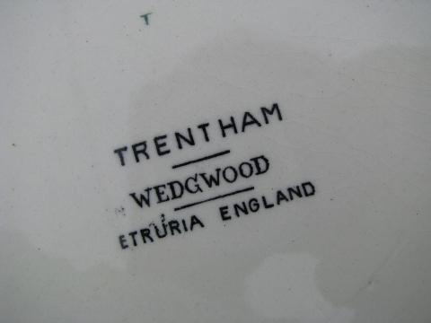 Trentham antique Wedgwood flower basket china chop / cake plate, round platter