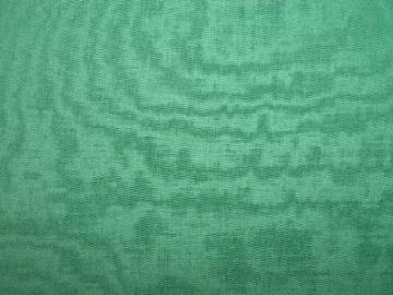 Vintage 30's cotton quilting fabric, jade green solid