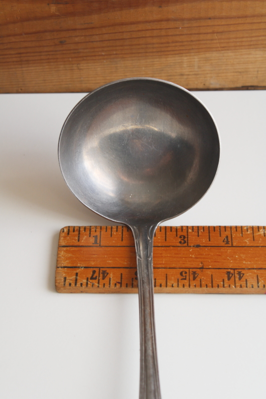 Volrath stainless steel serving ladle, restaurant ware ladle for soup or punch bowl