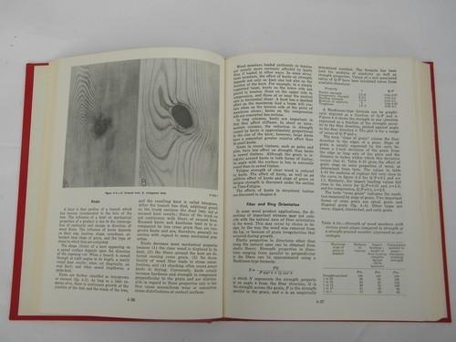 WOOD 1970s engineer's material handbook w/technical engineering data