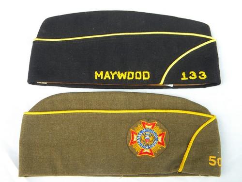 WWII veteran vintage American Legion garrison caps uniform hats