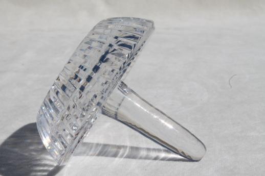 Waterford crystal ring holder, giftware line vintage Waterford?