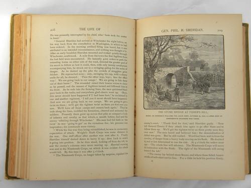 antique 1880s Life of Union General Sheridan Civil War cavalry officer