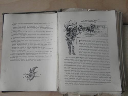 antique 1901 illustrated Deeds of Valor, Civil/Indian war stories
