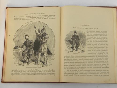 antique 1904 salesman's sample book American history w/art binding