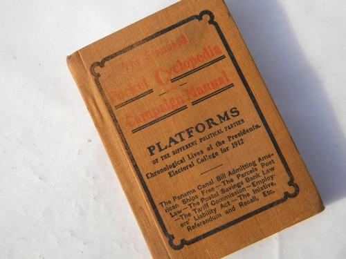 antique 1912 Pocket Cyclopedia & US Presidential political guide