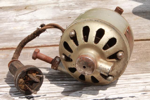 antique Hamilton Beach  early electric vintage reversible motor works