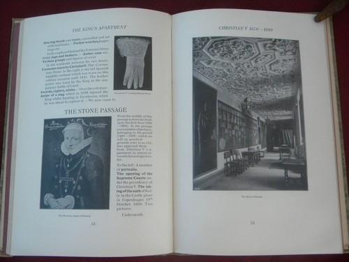 antique guidebook Danish royal castle Rosenborg Denmark art binding