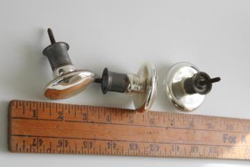 antique mercury glass knobs, drawer pulls or cabinet doorknobs 1800s vintage Victorian hardware