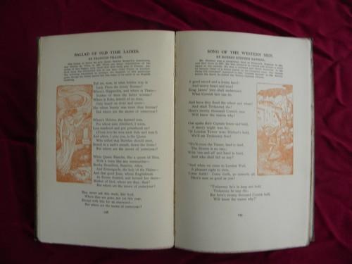 antique poems w/gilt art binding and Arts and Crafts wood block illustrations
