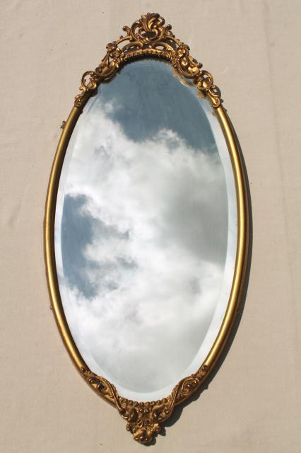 Vintage Beveled Mirror 114