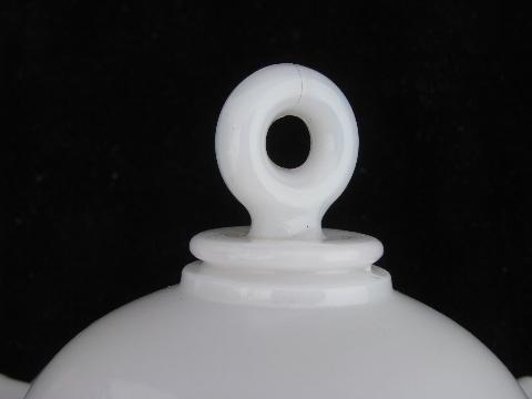 antique vintage fluted milk glass smoke bell shade for old oil or kerosene lamp
