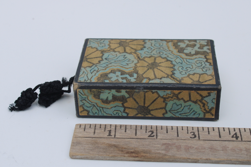art deco vintage Made in France box w/ tiny drawer, perfume bottle or jewelry trinket box