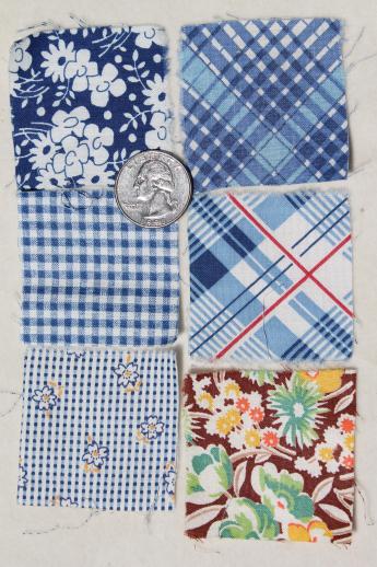 authentic vintage fabric prints charm square quilt block pieces for patchwork quilts