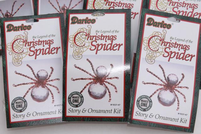craft kits lot Christmas Spiders ornaments & spider & black cat Halloween decorations
