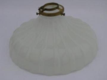 early century vintage moonstone glass shade