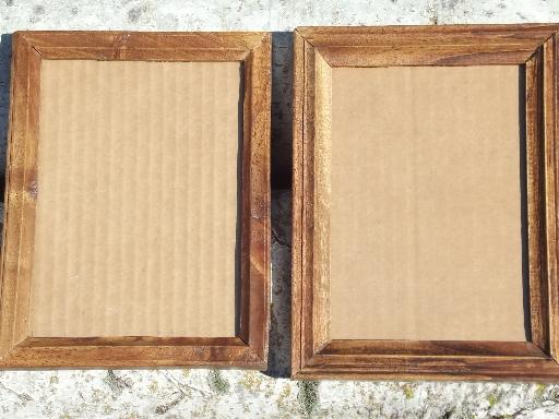 hand-crafted hardwood picture / photo frames, carved black walnut