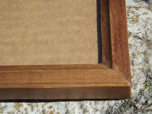 hand-crafted hardwood picture / photo frames, carved black walnut