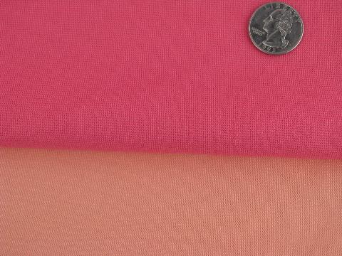 huge lot 70s vintage polyester double knit fabric, bright retro colors!