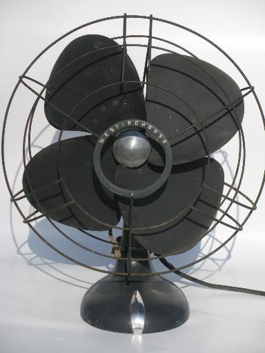 huge old Westinghouse industrial fan, unrestored art deco vintage electric