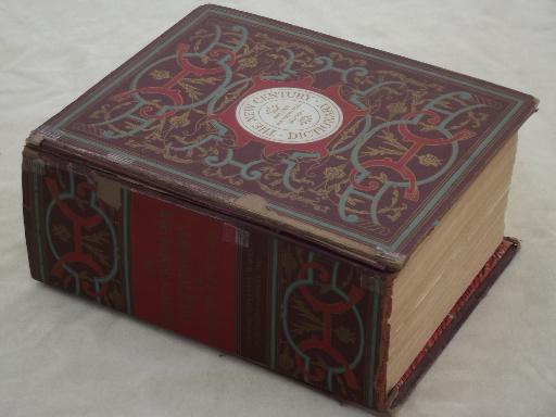 huge old dictionary w/ illustrated pages, 4,000 pictorial illustrations