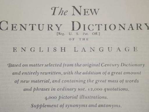 huge old dictionary w/ illustrated pages, 4,000 pictorial illustrations