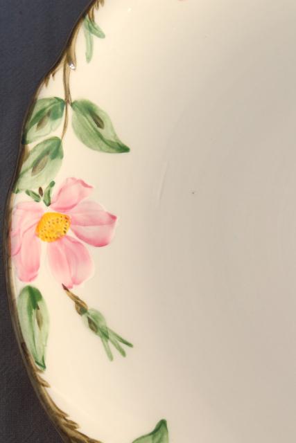 large round chop or cake plate, serving platter tray Franciscan Desert Rose pattern