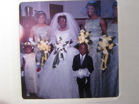 lot 1967 vintage photo slides, wedding party, black americana