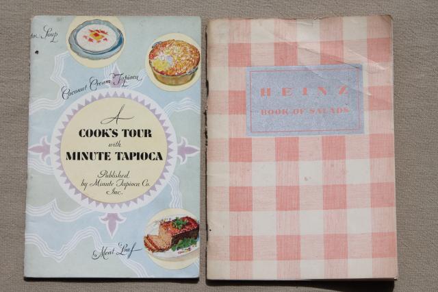 lot 40s 50s 60s vintage cookbooks & recipe booklets, advertising cook books etc.