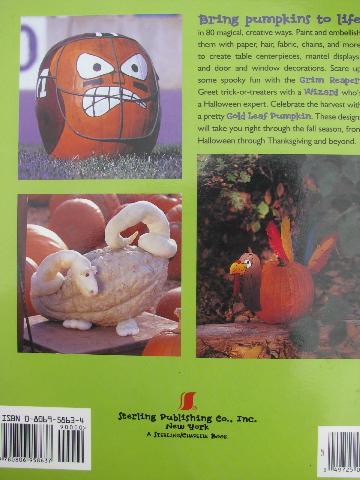 lot Halloween craft books, party recipes, jack-o-lantern pumpkin carving