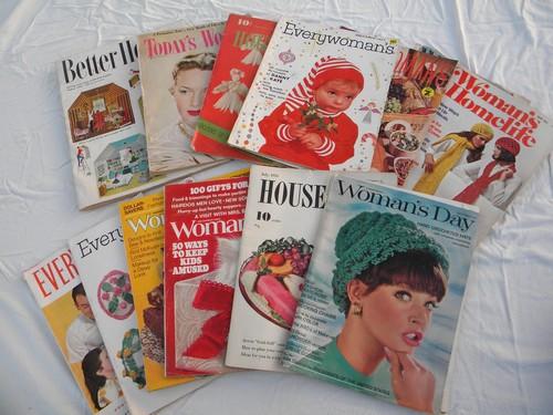 lot assorted vintage women's/home magazines vintage and retro advertising