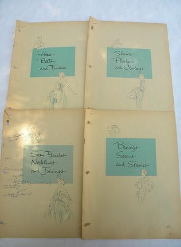 lot of 1950s vintage Singer home sewing instruction booklets w/illustrations