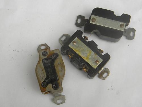 lot of 3 old industrial vintage unusual Hubbell electrical sockets