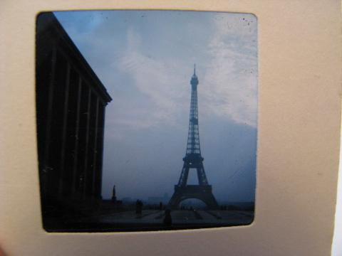 lot of 35 vintage 35mm photo slides San Francisco, Statue of Liberty, London, Eiffel Tower