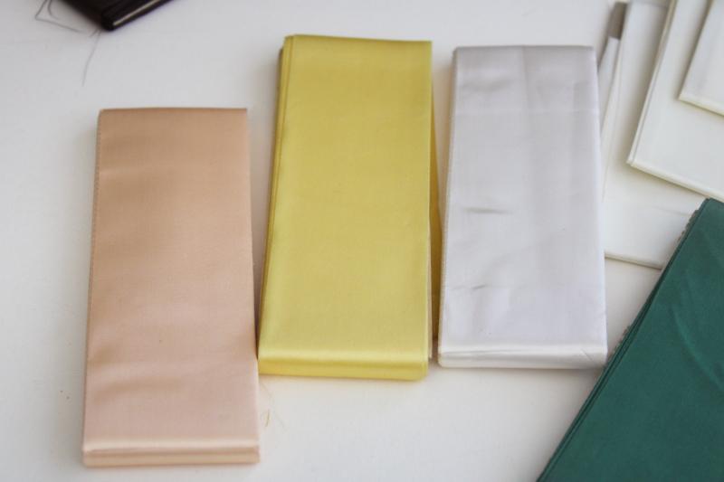 lot of assorted colors vintage blanket binding for camp blankets or bedding