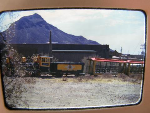lot of vintage 35mm photo slides of train engine / steam locomotive, steel bridges.
