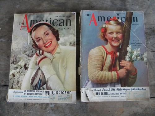 lot old 1930s and 1940s The American magazines vintage advertising and graphics