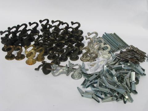 &  hook chain hanging lot swag vintage hooks cup style chain vintage hardware, lamp cup