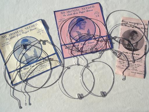 lot vintage wire frames, sleeve stretchers for puffed sleeves, heirloom sewing pressing