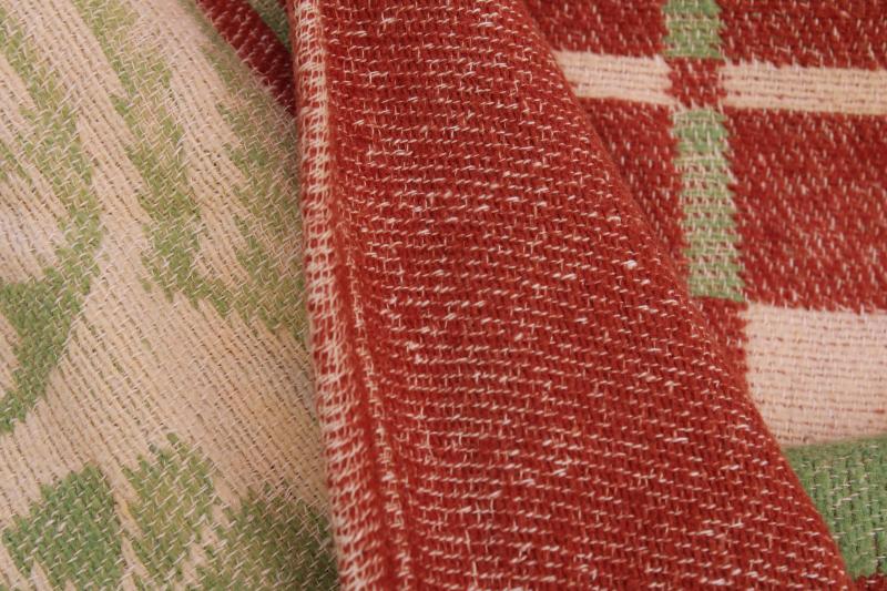 mid-century vintage camp blankets, western / southwest camping lodge or cabin decor
