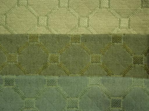 mid-century vintage upholstery fabric samples lot, heavy matelasse brocades