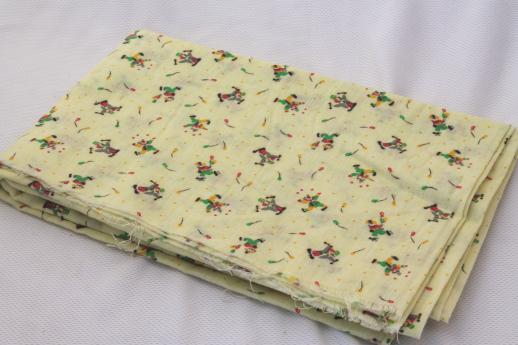 miniature clowns print cotton or blend novelty print fabric for quilting or toys