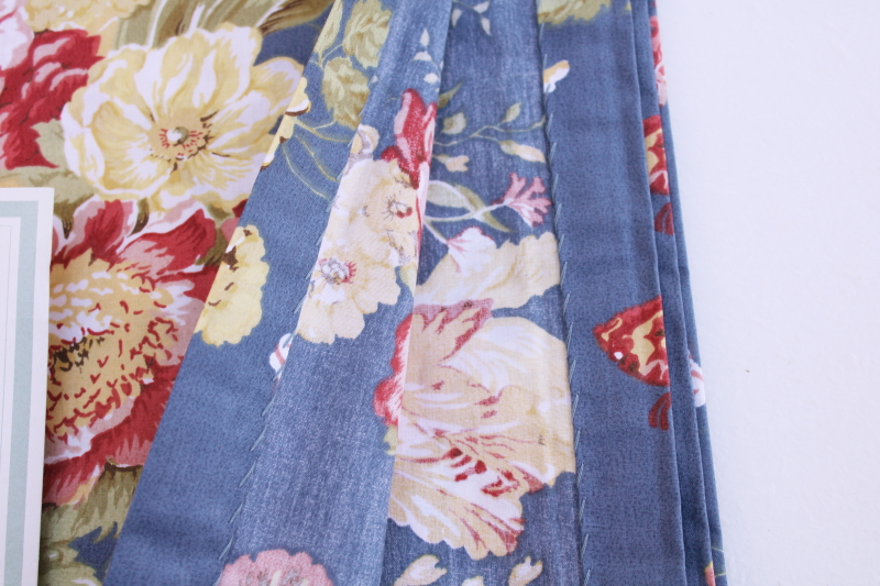 new in pkg Waverly Garden Room cotton curtain panels  tiebacks, Masterpiece floral print
