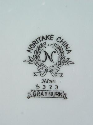 noritake grayburn vintage china plates