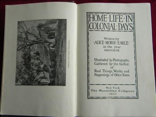old 1890s illustrated Life in Colonial America Williamsburg vintage