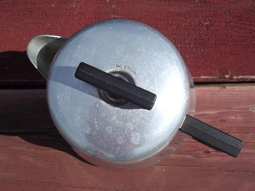old WearEver #3012 aluminum coffee pot percolator for camp stove or fire