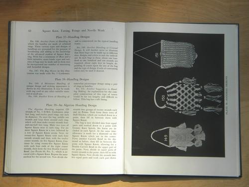 old how to macrame book w/ projects - belts, purses etc. 1940s vintage